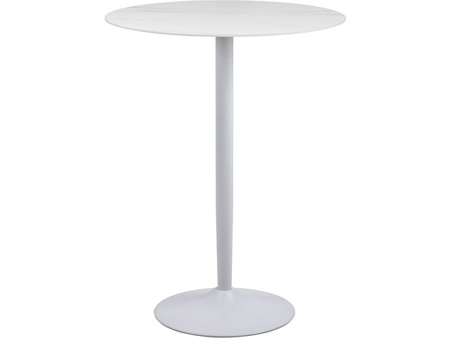Malta ronde bartafel - wit keramisch blad, 80x105cm - afbeelding 1 van  7
