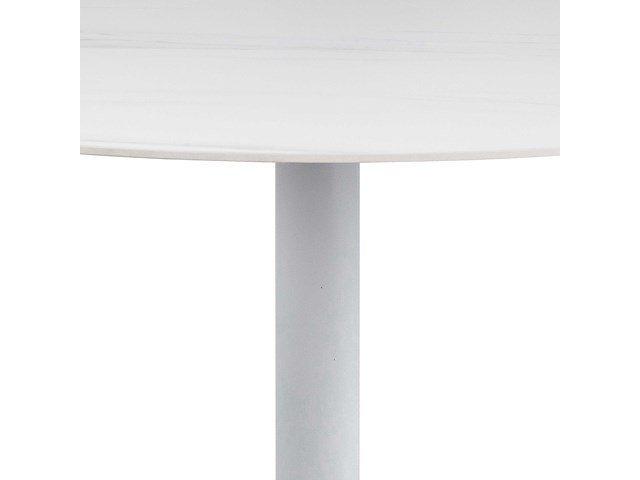 Malta ronde bartafel - wit keramisch blad, 80x105cm - afbeelding 7 van  7