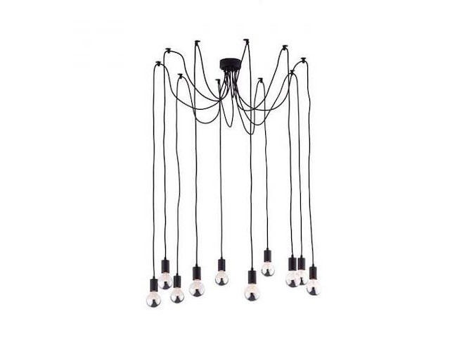 Mama plafondlamp, 10 lampen zwart - afbeelding 1 van  3