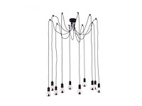 Mama plafondlamp, 10 lampen zwart - afbeelding 1 van  3