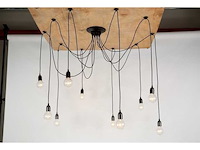 Mama plafondlamp, 10 lampen zwart - afbeelding 2 van  3