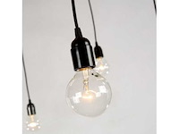 Mama plafondlamp met 8 zwarte lampen - afbeelding 2 van  3