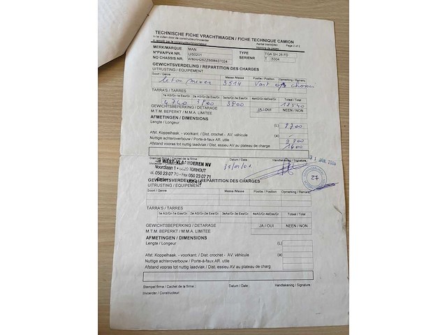 Man - 2006 - tga 33.350 - vrachtwagen - afbeelding 23 van  33