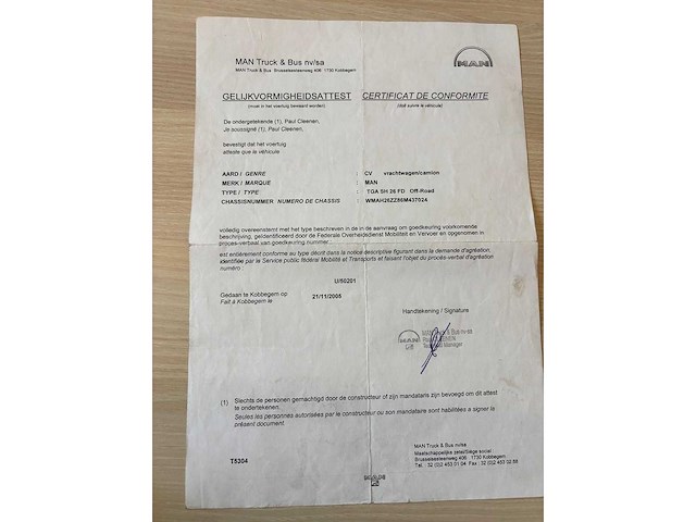 Man - 2006 - tga 33.350 - vrachtwagen - afbeelding 26 van  33