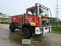 M.a.n. bosbrand vrachtwagen