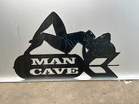 Man cave poederlak plaatstalen logo’s - afbeelding 1 van  1