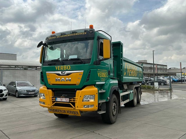 Man tgs 33.500 vrachtwagen met containerchassis - afbeelding 1 van  16