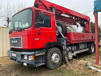 Man vrachtwagen met kraan