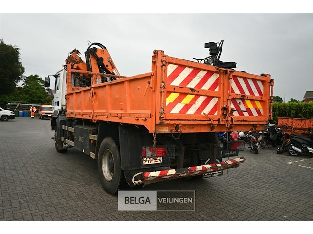 M.a.n. vrachtwagen met laadkraan en kipbak - afbeelding 19 van  30