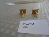Manchetknopen 750 kr goud - afbeelding 2 van  2