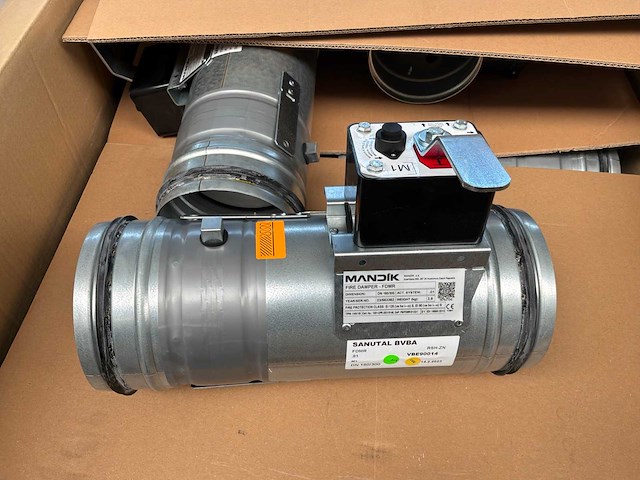 Mandik fire damper fdmr ventilatiekanaal inlineklep (30x) - afbeelding 1 van  5