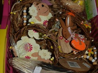 Mandje met paasdeco - afbeelding 1 van  3