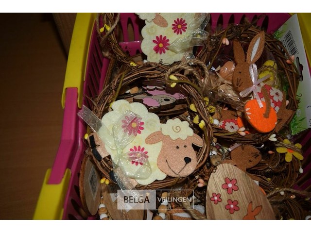 Mandje met paasdeco - afbeelding 2 van  3