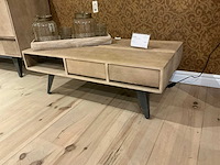 Mangohouten wandmeubel x2 en salontafel - afbeelding 4 van  6