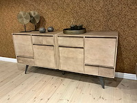 Mangohouten wandmeubel x2 en salontafel - afbeelding 5 van  6