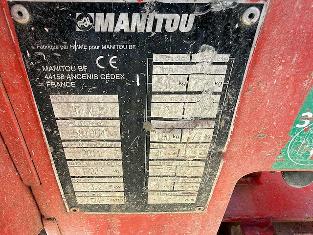 Manitou - 2011 - 81xe - hoogwerker - afbeelding 21 van  28