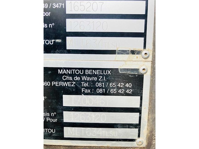 Manitou - mlt634 lsu turbo - telescopic handlers - 2009 - afbeelding 8 van  10