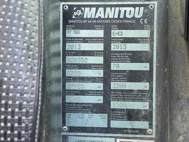 Manitou - mt 932 e - e3 - telescopic handlers - 2013 - afbeelding 20 van  24