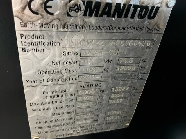 Manitou mla-6-65 - eu wiellader (ongebruikt) - afbeelding 20 van  27