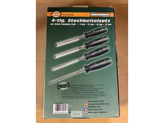 Mannesmann houtbeitelset 4-delig - afbeelding 3 van  3
