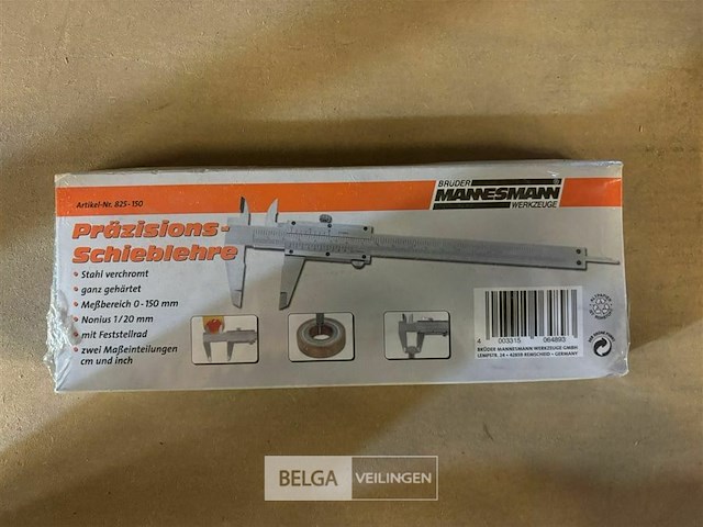 Mannesmann schuifmaat analoog rvs 150 mm - afbeelding 1 van  2