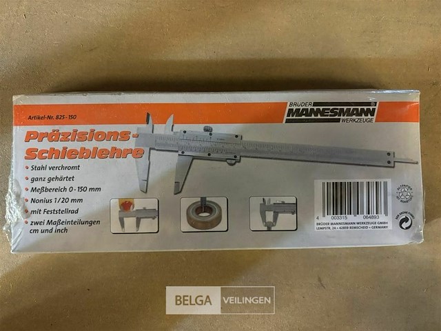 Mannesmann schuifmaat analoog rvs 150 mm - afbeelding 2 van  2