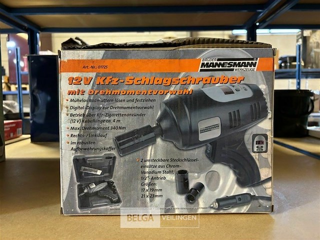 Mannesmann slagmoersleutel 12v met display - afbeelding 1 van  3