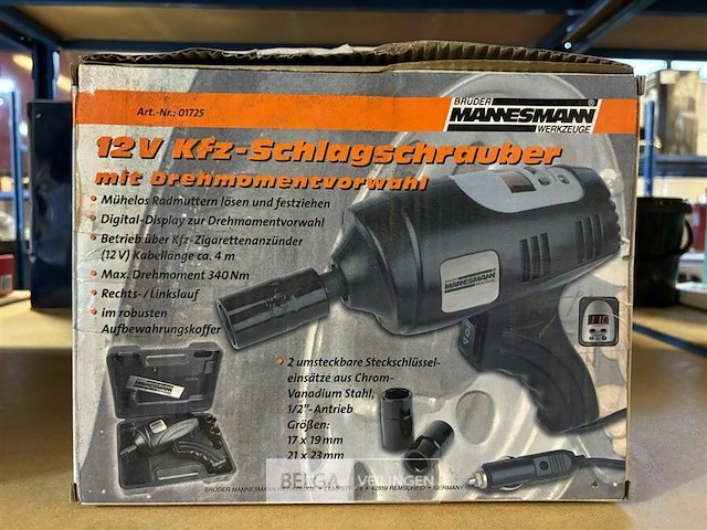 Mannesmann slagmoersleutel 12v met display - afbeelding 2 van  3