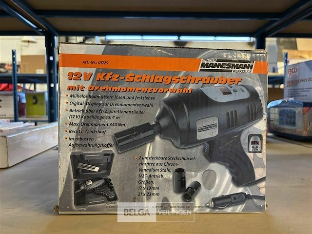 Mannesmann slagmoersleutel 12v met display - afbeelding 1 van  3