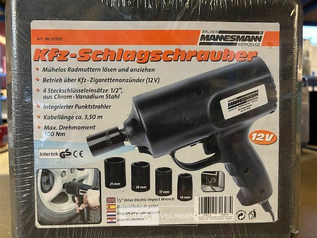 Mannesmann slagschroevendraaier met krachtdoppen - 12v - afbeelding 3 van  3