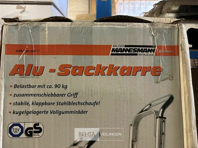 Mannesmann steekwagen aluminium inklapbaar - afbeelding 3 van  4