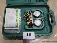 Manometerset (koeltechnisch manifold) - afbeelding 1 van  2