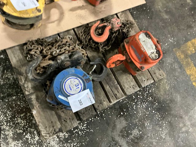 Manuele kettingtakel (2x) - afbeelding 1 van  5