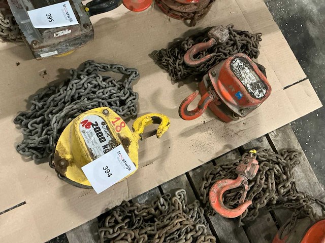 Manuele kettingtakel (2x) - afbeelding 1 van  4