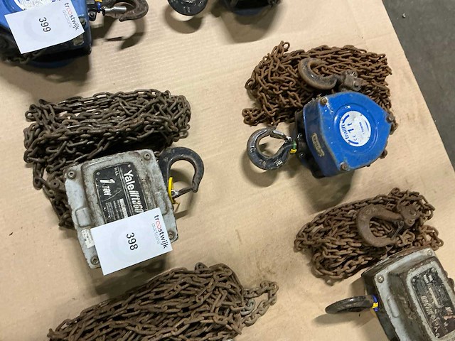 Manuele kettingtakel (2x) - afbeelding 1 van  3