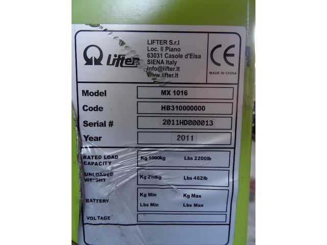 Manuele stapelaar handlingsystems - afbeelding 7 van  9