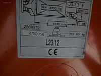 Manuele transpalet bt lifter l23/12 - afbeelding 2 van  2