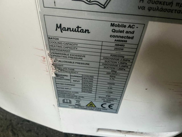 Manutan mobiele airco (2x) - afbeelding 6 van  7