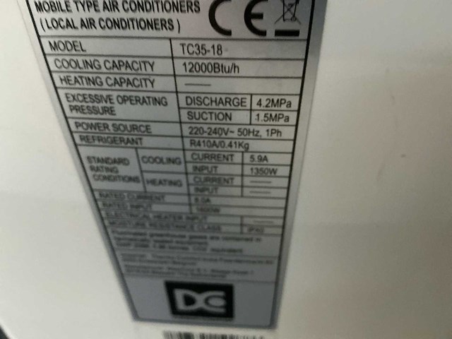 Manutan / thermo comfort diverse mobiele airco (3x) - afbeelding 2 van  14