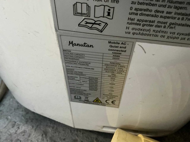 Manutan / thermo comfort diverse mobiele airco (3x) - afbeelding 10 van  14