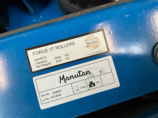 Manutan transportroller (4x) - afbeelding 5 van  5