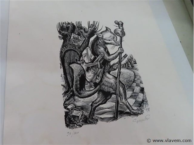 Map gevuld met diverse werken, oa jef van tuerenhout - afbeelding 14 van  31