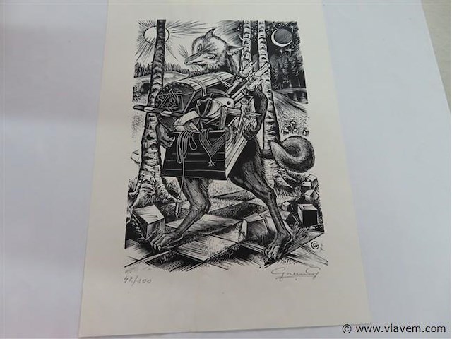 Map gevuld met diverse werken, oa jef van tuerenhout - afbeelding 15 van  31