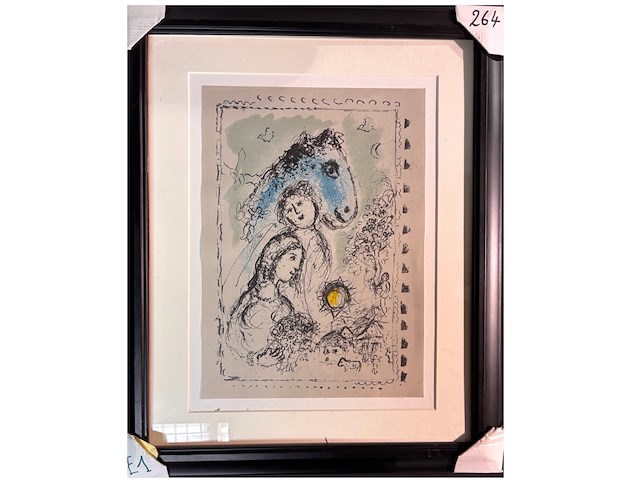 Marc chagall - chevel blue au couple - afbeelding 1 van  3