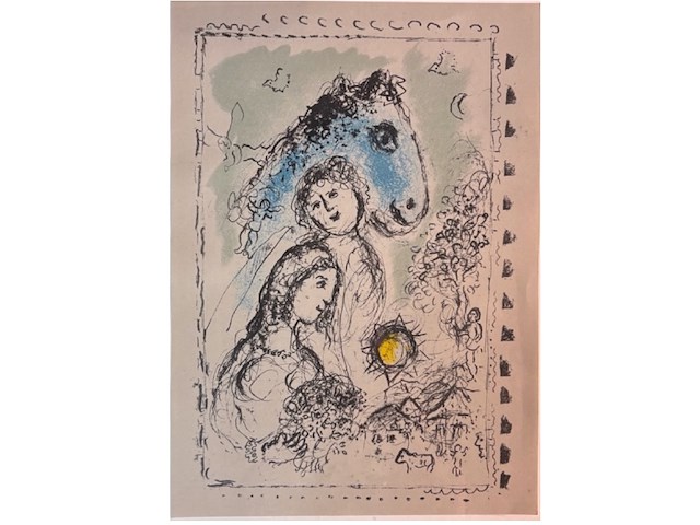 Marc chagall - chevel blue au couple - afbeelding 2 van  3