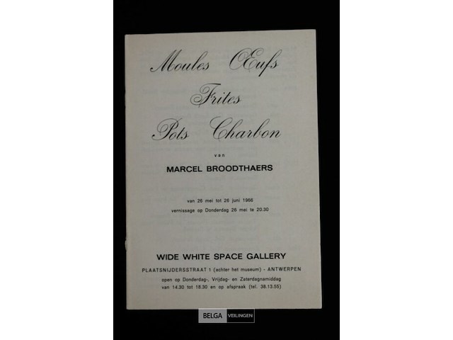 Marcel broodthaers - afbeelding 1 van  2