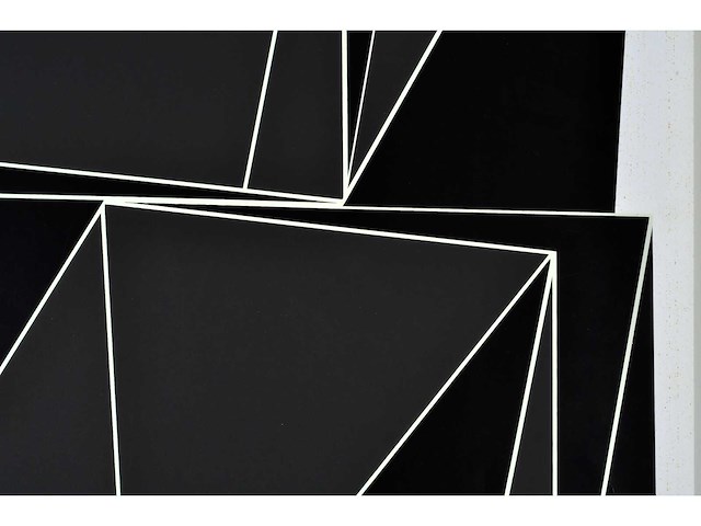Marcel henri verdren - geometrische compositie - zeefdruk - afbeelding 4 van  4