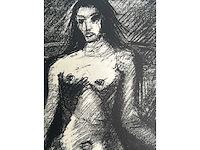 Marcel poncet - het dilemma - lithografie - afbeelding 4 van  8