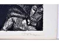 Marcel poncet - het dilemma - lithografie - afbeelding 1 van  3