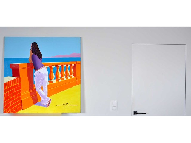 Marco kooiman - lungomare - acryl op doek - 100x100 cm - afbeelding 3 van  13